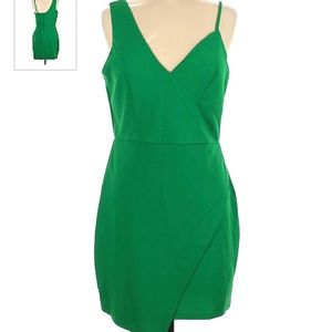 Crystal doll green cocktail dress size 7